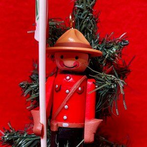 Canadian Mounty Clothespin Hallmark Ornament